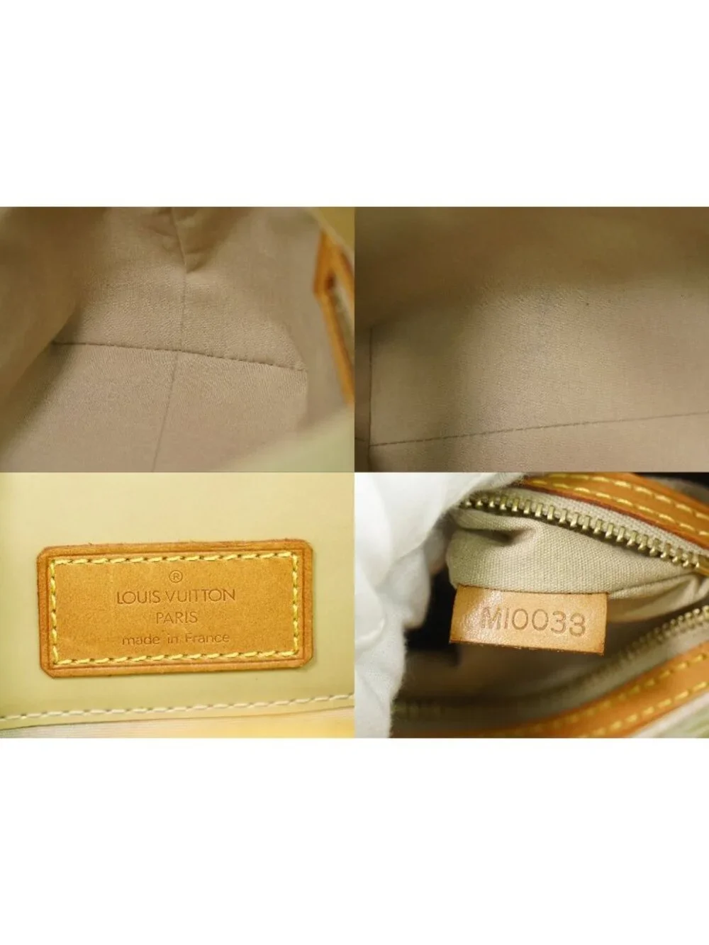 Louis Vuitton LV Reade PM Vernis Leather Tote Beige